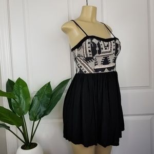 UO Starting at Stars Embroidered Dress